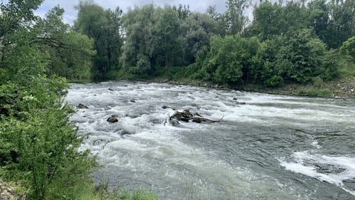 An der Isar zwischen Grüneck und Achering