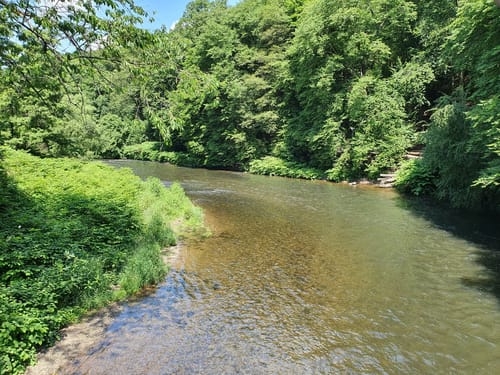 Müngsten: Links und rechts der Wupper