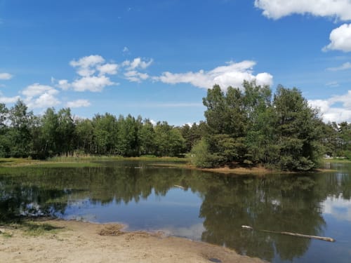 Über die Holmer Sandberge und entlang dem Feuerlöschteich