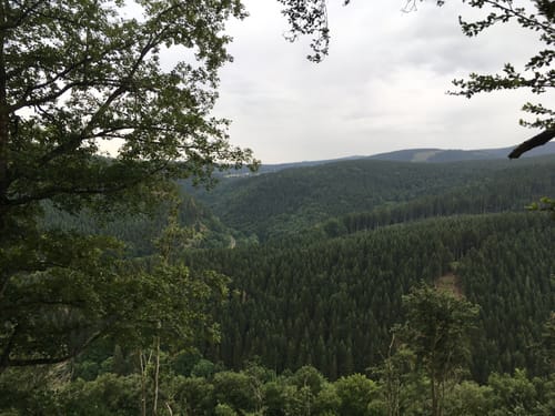 Talsperre Lütsche - Hoher Stein - Ausgebrannter Stein
