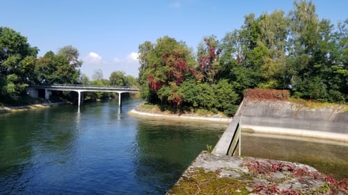 Pfrombach nach Aich über den Mittleren Isar Kanal