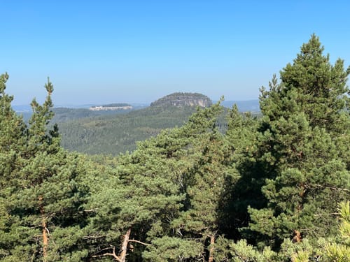 Durch einsame Wälder zu felsigen Aussichtskanzeln