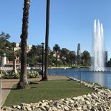 Echo Park Walking and Running - Los Angeles, California, USA