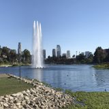 Echo Park Walking and Running - Los Angeles, California, USA