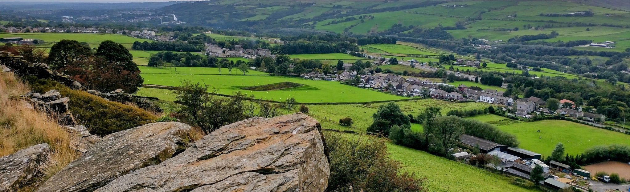 Townsend Fold, River Irwell and Balladen Map, Guide Lancashire