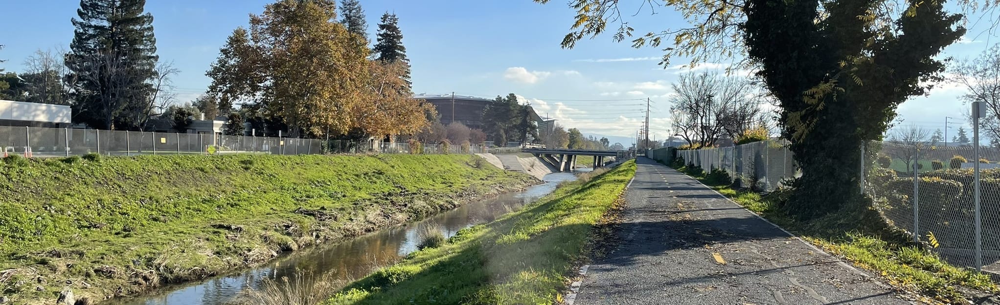 San Tomas Aquino Creek Trail Souza Park to Agnew Road, California