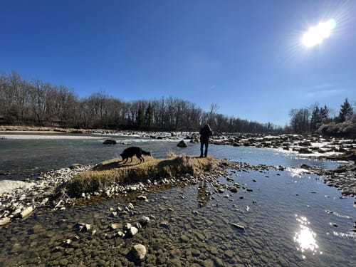 An der Isar zwischen Garching und Ismaning