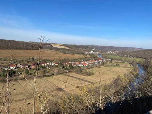 Himmelreichweg Geopfad über Rudelsburg Burg Saaleck