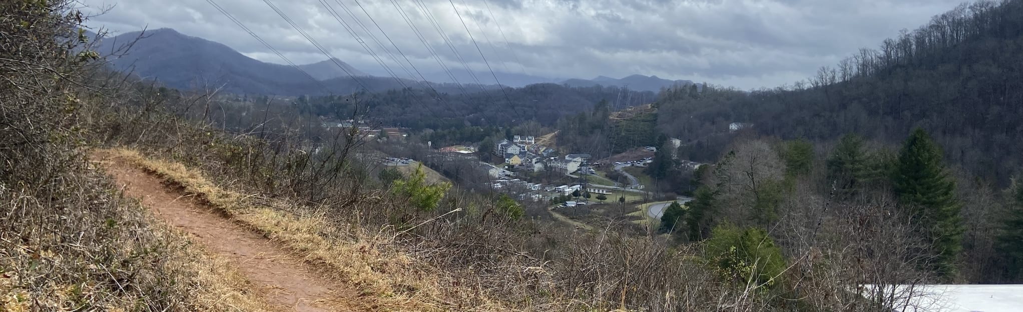 Cullowhee Connector Green, Blue, Yellow, and Red Loop, North Carolina