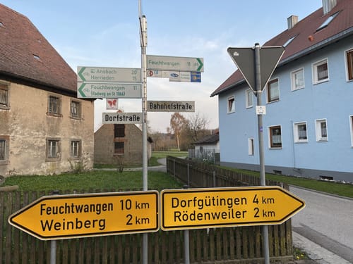 Wiegelshof nach Steinbächlein
