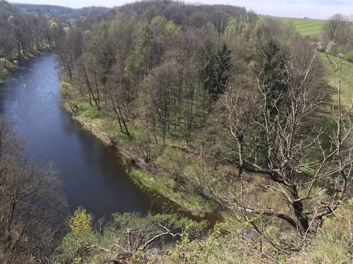 Schloss Lichtenwalde - Harasfelsen  - Webermühle