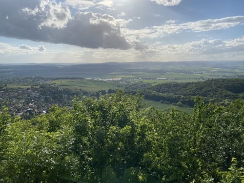 Von der Schillerwiese zu Burgruine Plesse