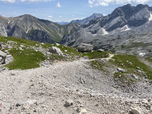 Zugspitze von der Talstation der Ehrwalder Alm