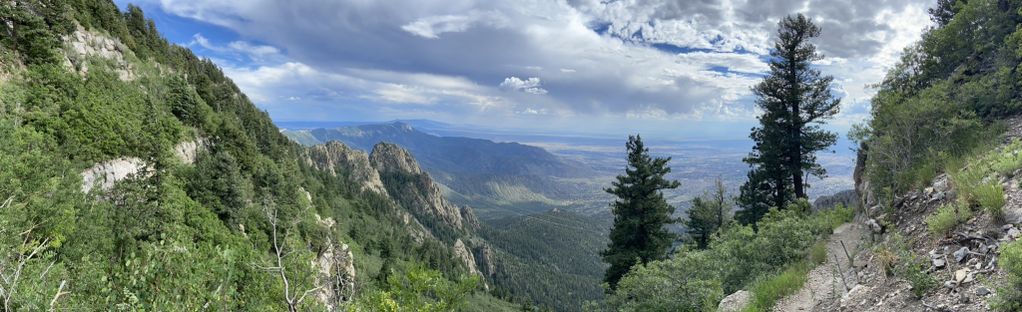 View from the Sandias from my hike on Monday. : r/Albuquerque