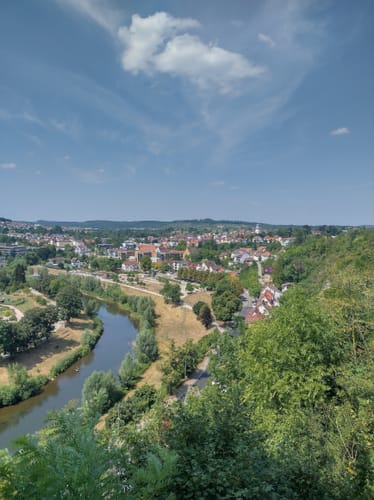 Von Burg Löffelstelz entlang der Enz