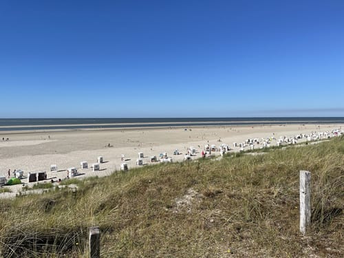 Spiekeroog - Hauptbadestrand - Nationalpark-Haus Wittbülten