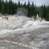 Monument geyser basin clearance trail