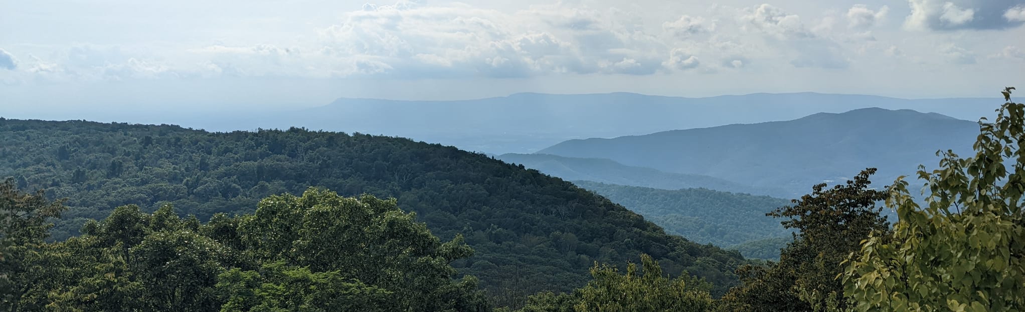 Appalachian Trail Lewis Mountain to Big Meadows Mapa, Roteiro