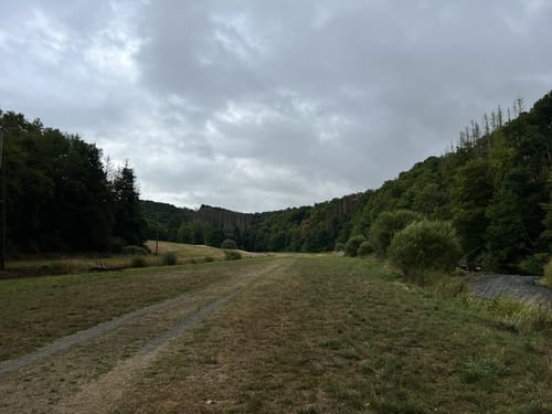 Über die Hängebrücke zur Schönen Aussicht