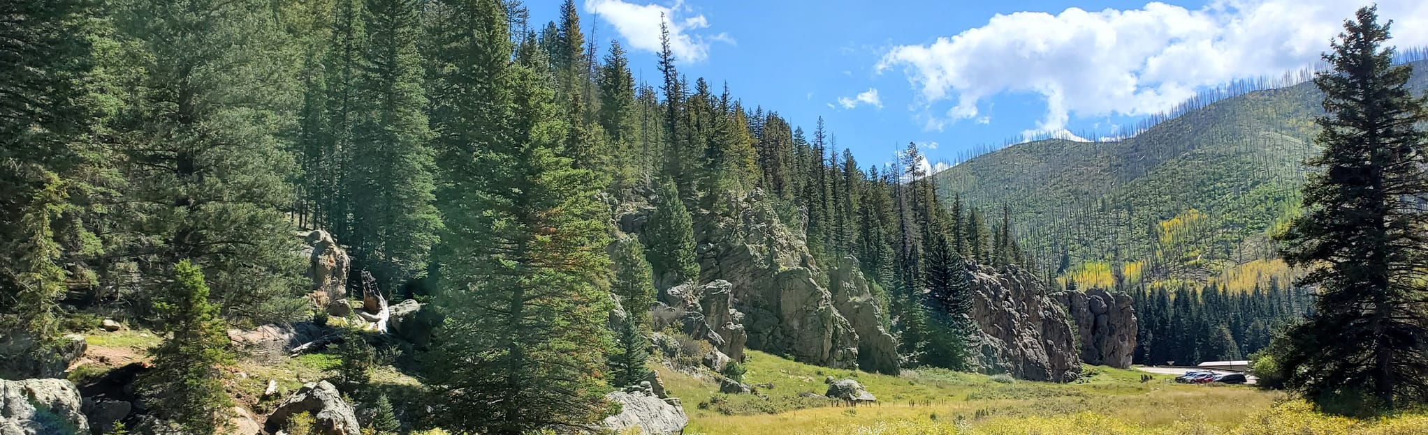 East Fork Trailhead from Las Conchas Trailhead via East Fork Trail 27