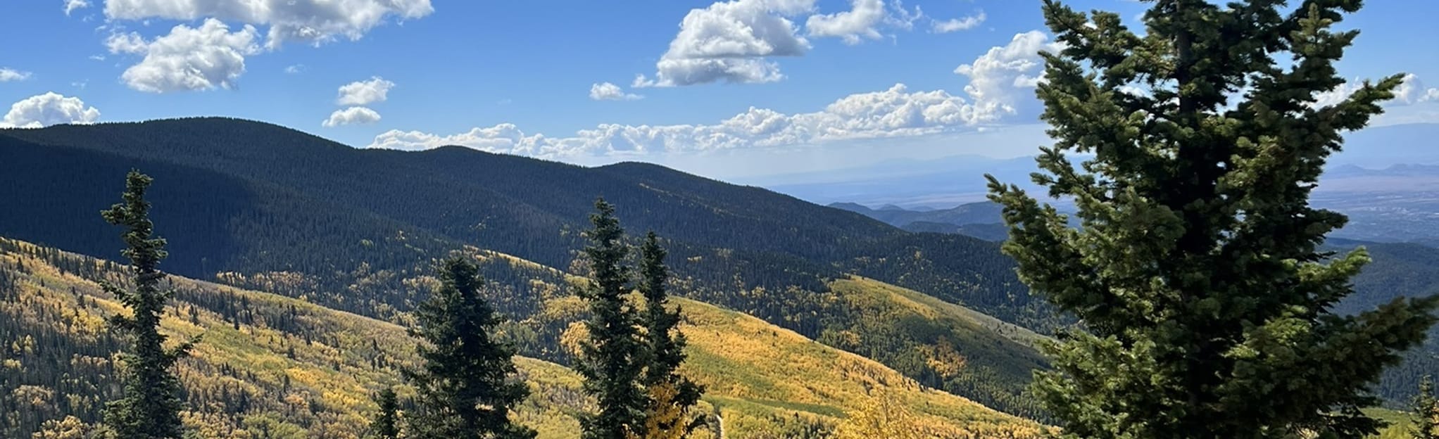 Lake Peak via Tesuque Peak North Fork Trail Map, Guide New Mexico