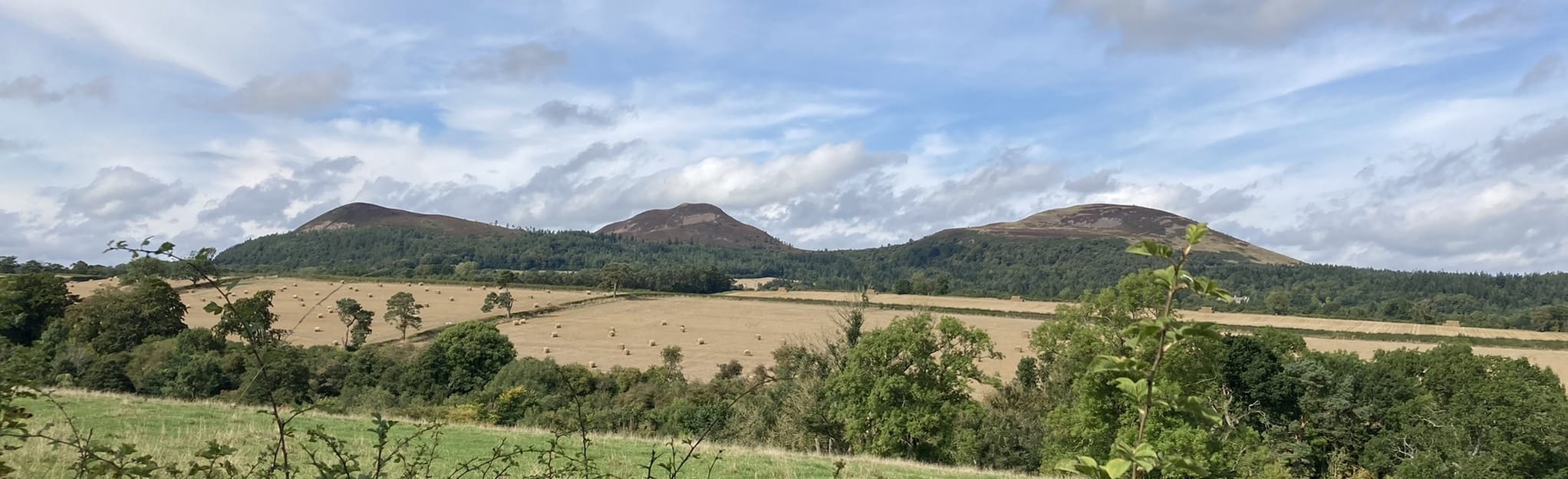 Saint Cuthbert's Way Melrose to Boswells Roman Road, Scottish Borders