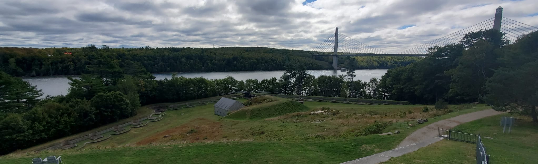 Fort Knox and Penobscot Narrows Observatory Map, Guide Maine