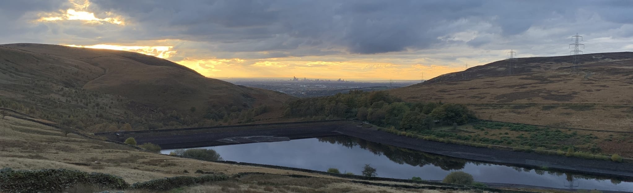 Stalybridge to Brushes Reservoir to Swineshaw Reservoirs to Wild Bank