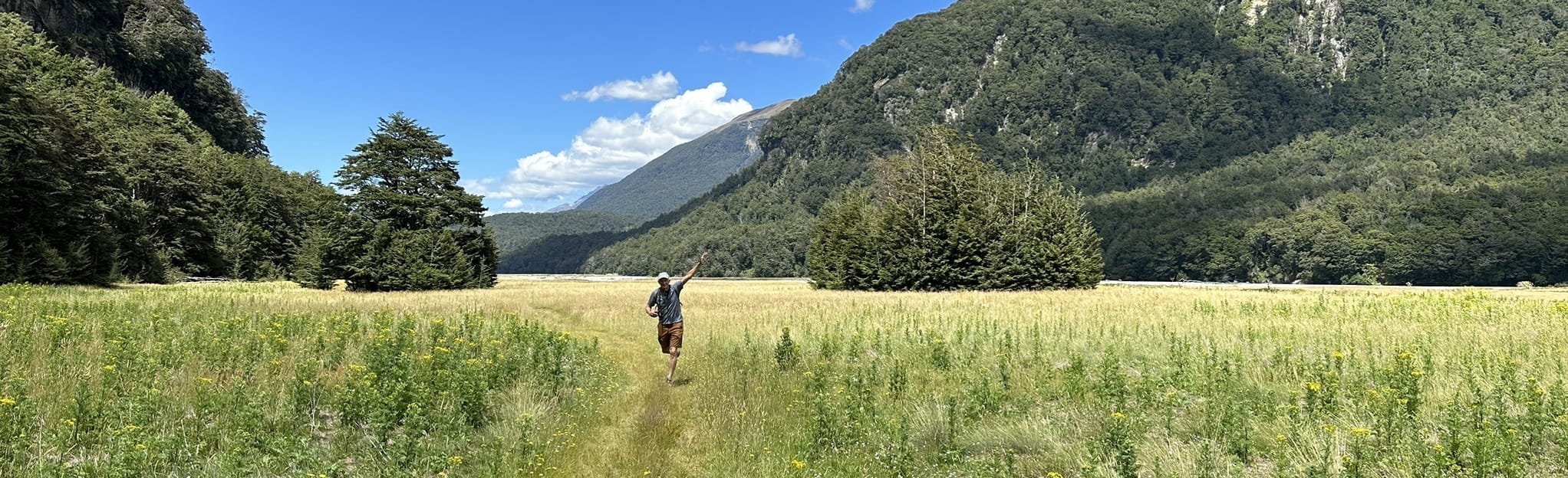 ReesDart Track Daleys Flat Hut to Chinamans Carpark, Otago, New