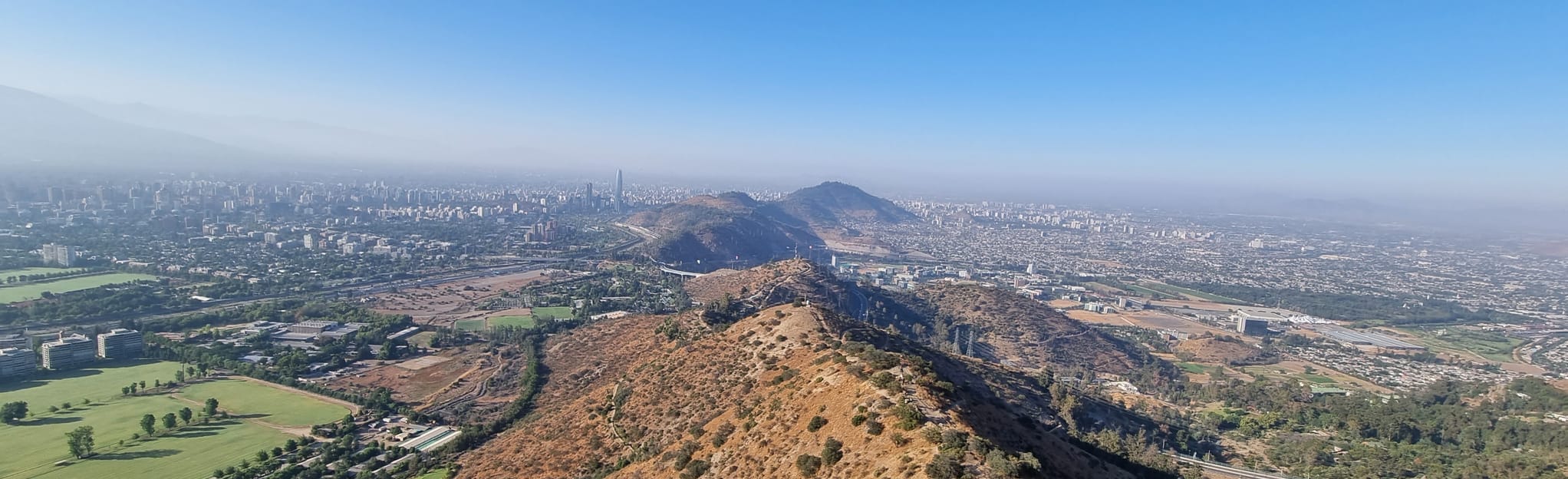 Cerro Manquehue via Parque Metropolitano de Santiago, Santiago, Chile ...