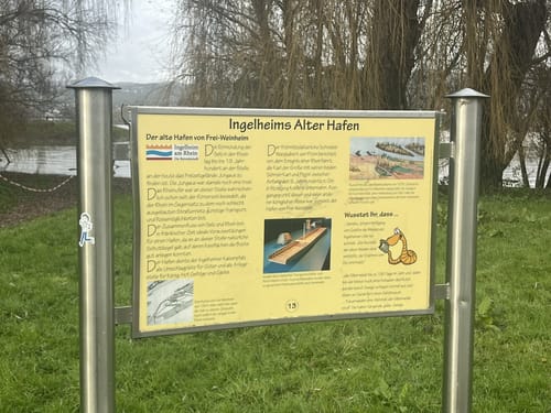 Von Frei-Weinheim entlang des Rheins bis Heidenfahrt