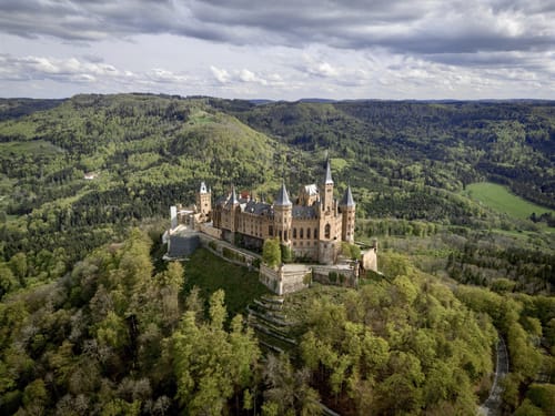 Zollernburg-Panorama (Traufgang)