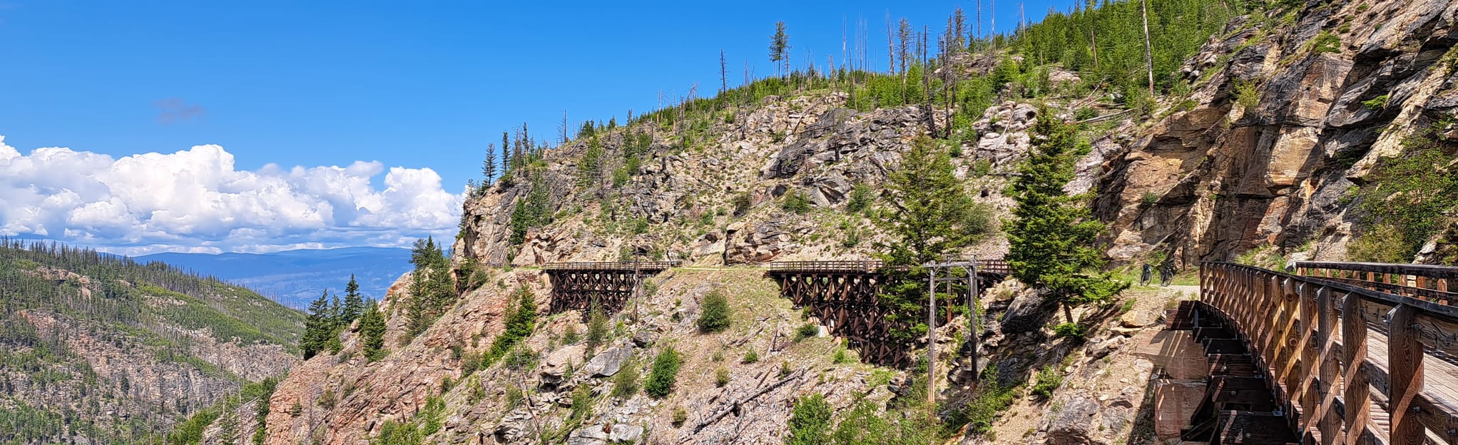 Kettle Valley Rail Trail Myra Canyon to Chute Lake, British Columbia