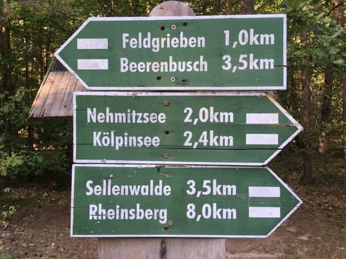 Wittwesee - Kölpinsee - Großer Tietzensee