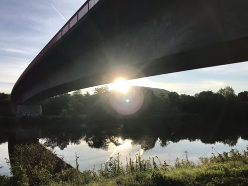 Am Saarufer: Yachthafen - Hafen Merzig