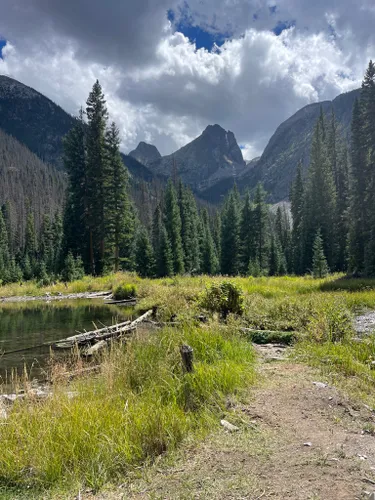 Weminuche wilderness emerald outlet lake trail