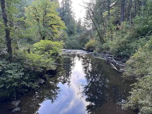 mappa del fiume alsea oregon