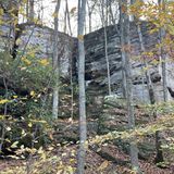 Ferne Clyffe Waterfall Trail from Deer Ridge Camground, Illinois - 673 ...