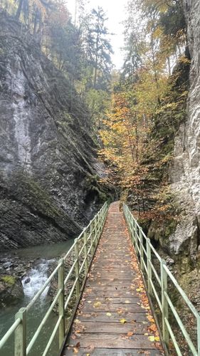 Photograph: Gorges de la Jogne river canyon in Broc, Switzerland