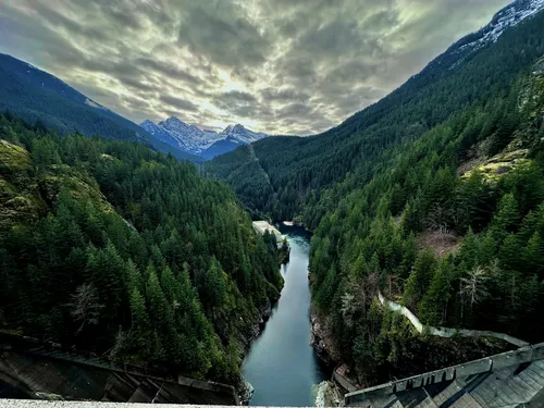 Ross lake shop dam trail