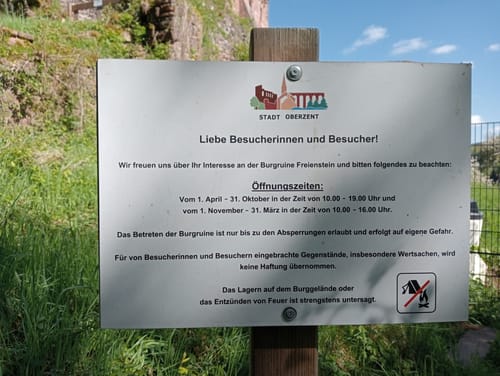 Rundwanderweg Burg Freienstein