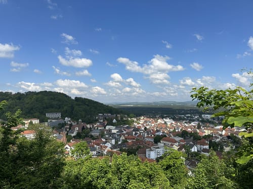 Landstuhl - Schlossruine Nanstein - Heidenfelsen