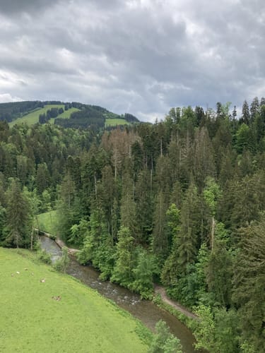 Eistobel: Oberer Wasserfall am Eissteg