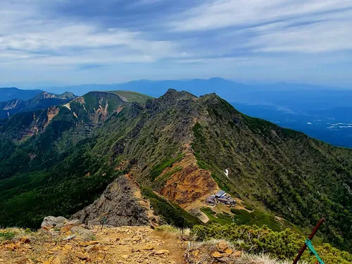 Mount Akadake - Somazoe-one Ridge, Nagano, Japan - Map