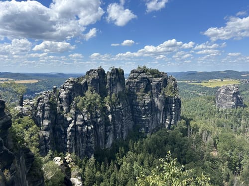 Schrammsteine: Müllerstein, Saurier, Lehnhorn