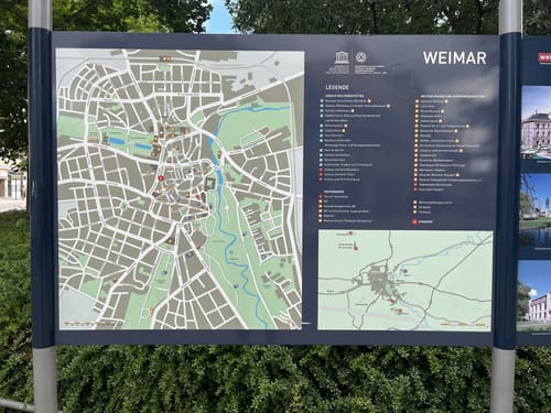 Weimar: Jakobsvorstadt - Nietzsche-Archiv - Ilmpark
