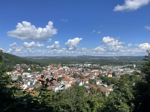 Landstuhl - Schlossruine Nanstein - Heidenfelsen