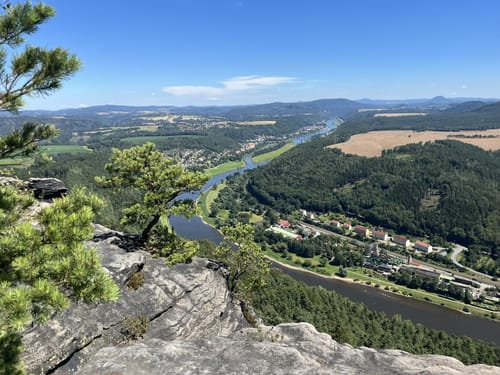 Nordabstieg Lilienstein