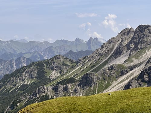 Über die Hammerspitze ab Kanzelwandbahn Bergstation