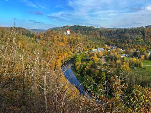 Ziegenrück: an der Saale zum Lasterberg